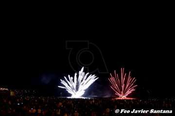 Los fuegos de Melenara 2018 (Foto Francisco Santana Ravelo)